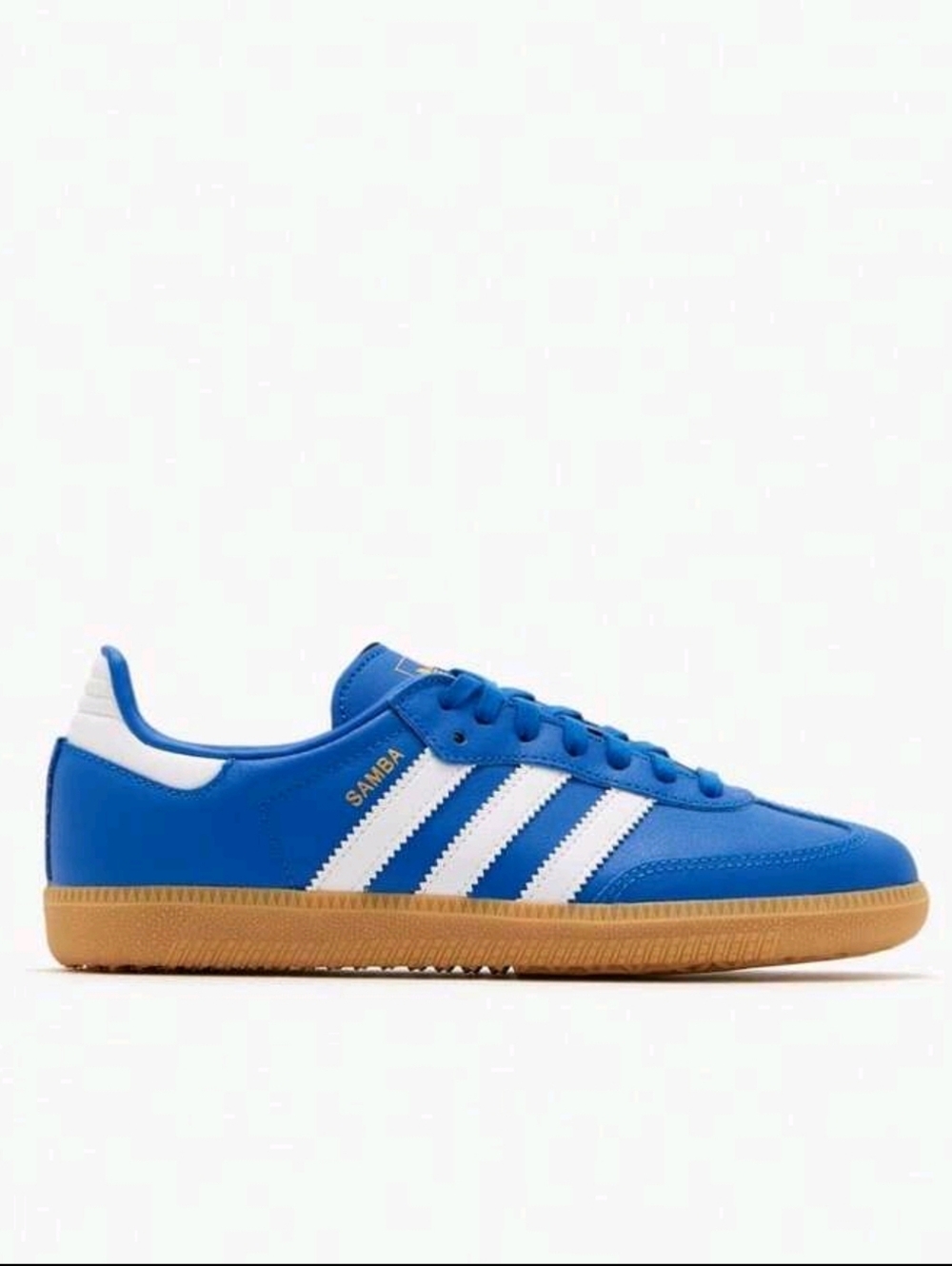 adidas Samba Men's Sneakers in Blue and White with Gum Sole